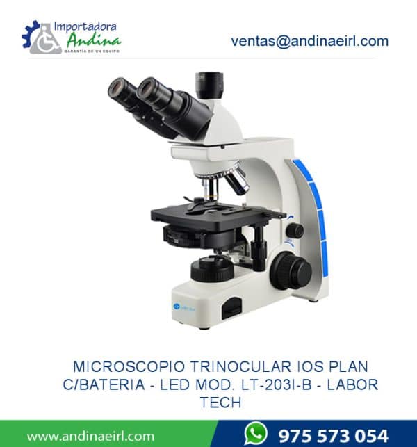 Venta De 54 Microscopio Trinocular Ios Plan C Bateria Led Mod. Lt 203I B Labor Tech Lima Peru