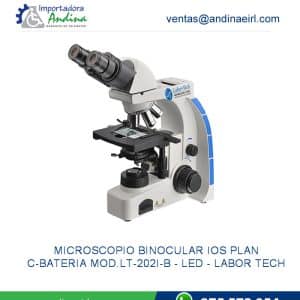 MICROSCOPIO BINOCULAR IOS PLAN C/BATERIA MOD.LT-202I-B