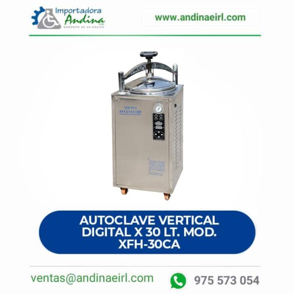 Autoclave Vertical Digital X 30 Lt. Mod. Xfh-30Ca - Kyntel