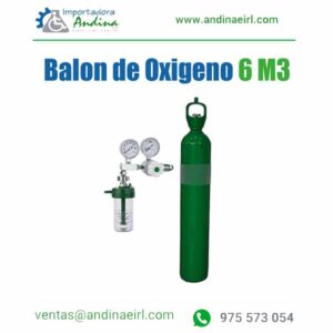 BALON DE OXIGENO MEDICINAL X 6 M3 C/ACC