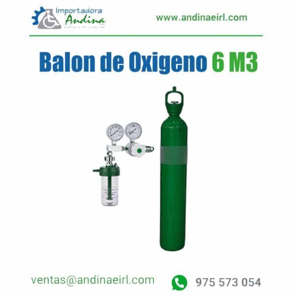 Balon De Oxigeno Medicinal X 6 M3 C/Acc