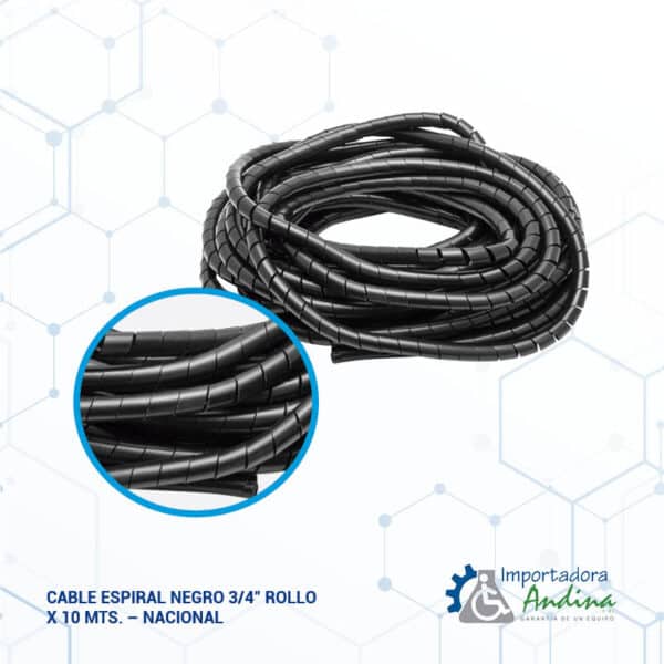 Venta De Cable Espiral Negro 3 4 Rollo X 10 Mts Nacional Lima Peru