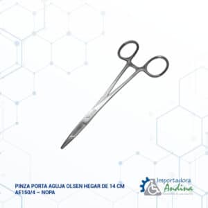 PINZA PORTA AGUJA OLSEN HEGAR DE 14 CM