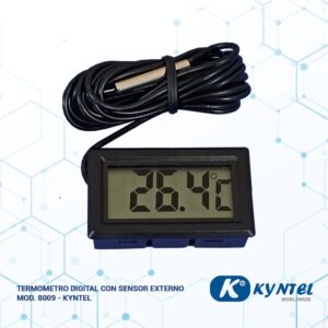 Termometro Digital con Sensor Externo Mod 8009